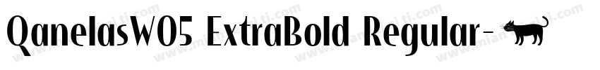 QanelasW05 ExtraBold Regular字体转换
